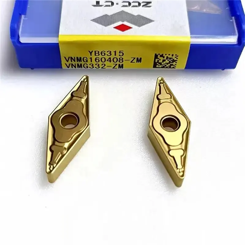 

10 шт. ZCCCT Оригинальный VNMG VNMG 160404 VNMG 160408 ZM YB6315 Режущие инструменты Токарный станок с ЧПУ средней резки Токарные пластины из карбида вольфрама