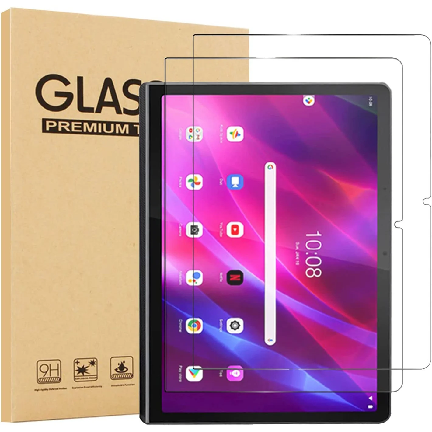 

[В 2 упаковках] подходит для Lenovo Yoga Tab 11 (YT-J706F) 9H, защитная пленка из закаленного стекла, защита экрана