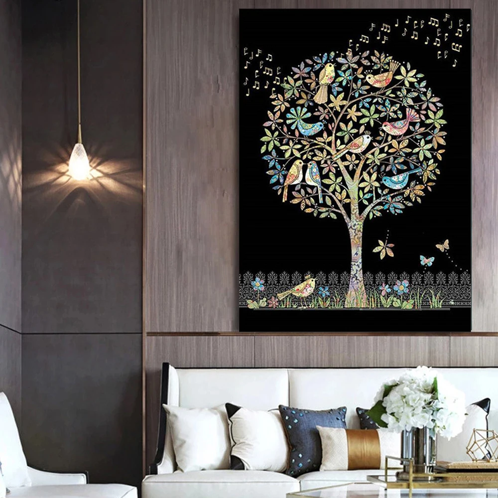 GATYZTORY Рисование по номерам кот рисование на холсте ручная роспись слон искусство