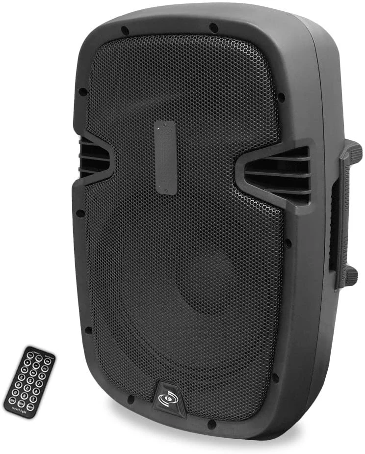 

New low price Powered Active PA Loudspeaker Bluetooth System -10 Inch Bass Subwoofer Monitor Speaker and Built-in USB for