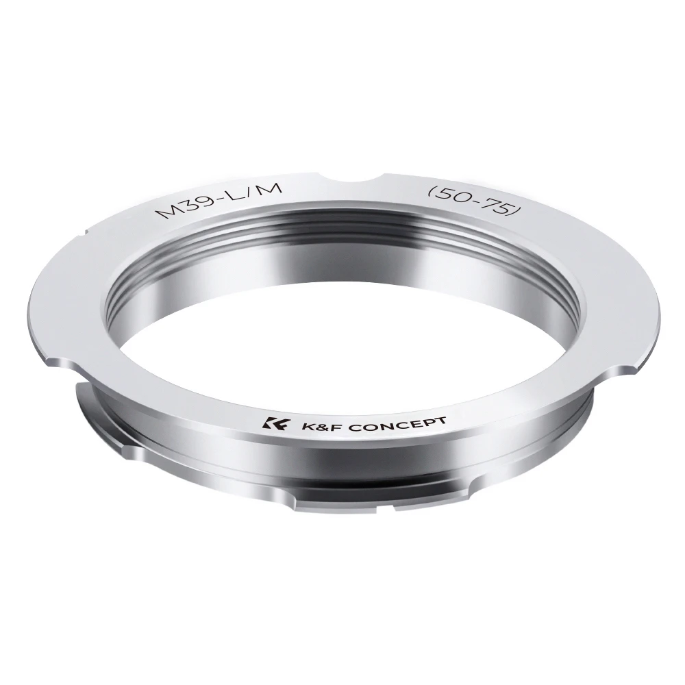 Адаптер крепления объектива K&F Concept M39-LM (50-75) для объективов Leica M39 50 мм/75 мм к