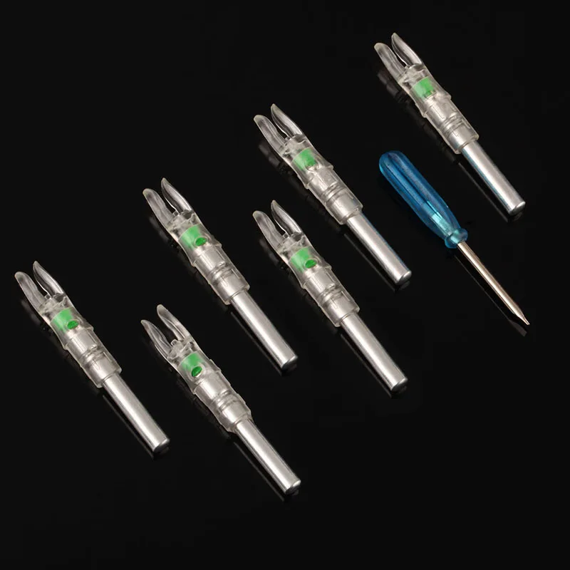 

6 PCS Lighted Nock Compound Bow LED Lighted for arrow Nock