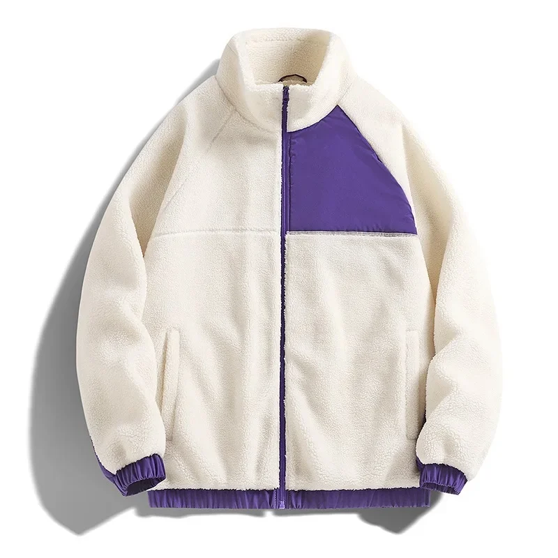 2022Новая мужская хлопковая куртка свободного покроя овечья бархатная