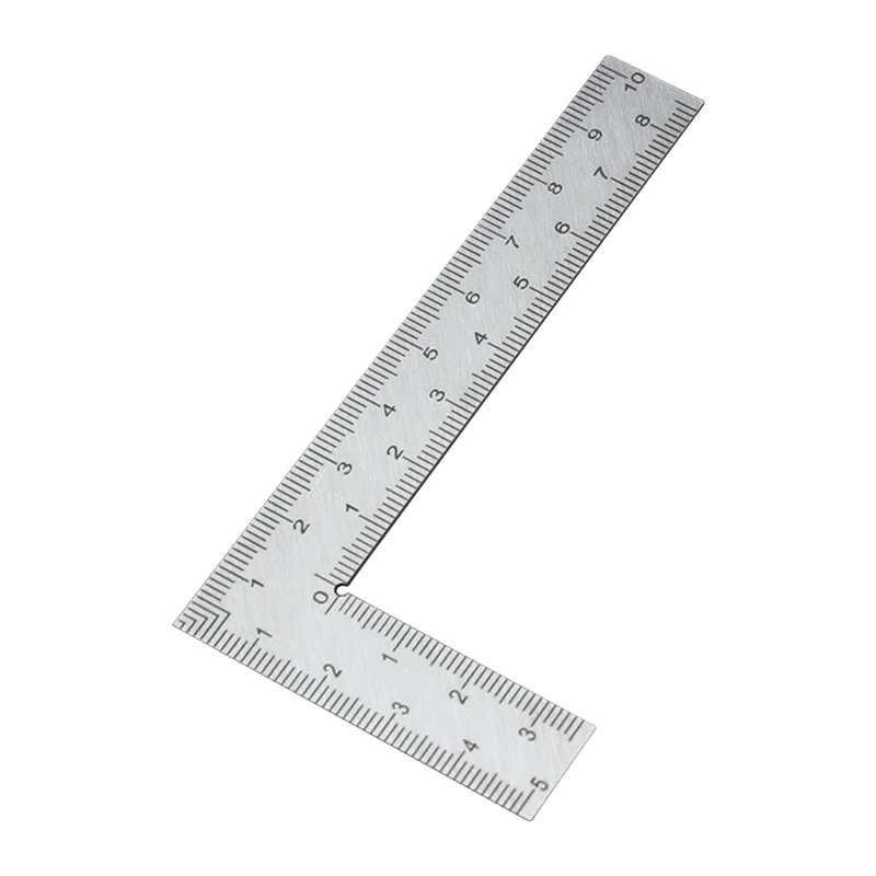 

Stainless Steel Framing Square Ruler 90 Degree Scale Ruler Double Side Angle Ruler Measuring Layout Tool for Woodworker E65B