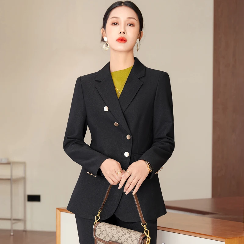 Весна 2023 новинка корейский однобортный женский жакет повседневные брюки