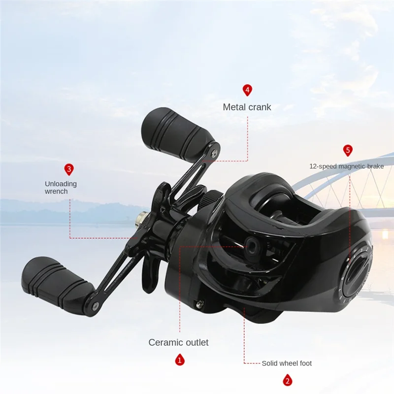 Колесо с каплей воды рыболовная катушка для приманки 18 + 1 вал 7 2:1 высокая шестерня