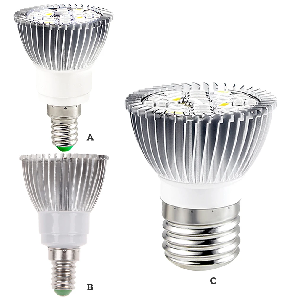 

LED Grow Light Bulb Plants Growing Lamp for Indoor Flower Seedlings Greenhouse Garden E27-18W