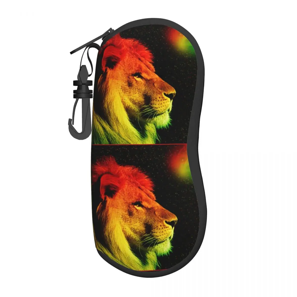 

Rasta Lion Jamaican Pride Shell Eyeglasses Case Men Women Jamaica Flag Rastafarian Reggae Glasses Case Sunglasses Box Pouch