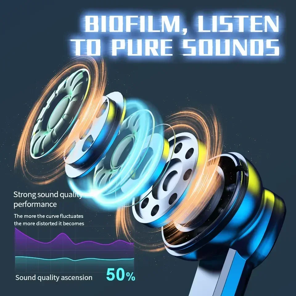 Наушники ear sports шумоподавление TG10 Tws с дыхательным фотомикрофоном наушники Bluetooth