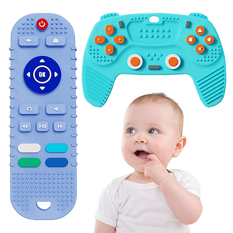 

Силиконовые детские игрушки-прорезыватели с пультом ДУ