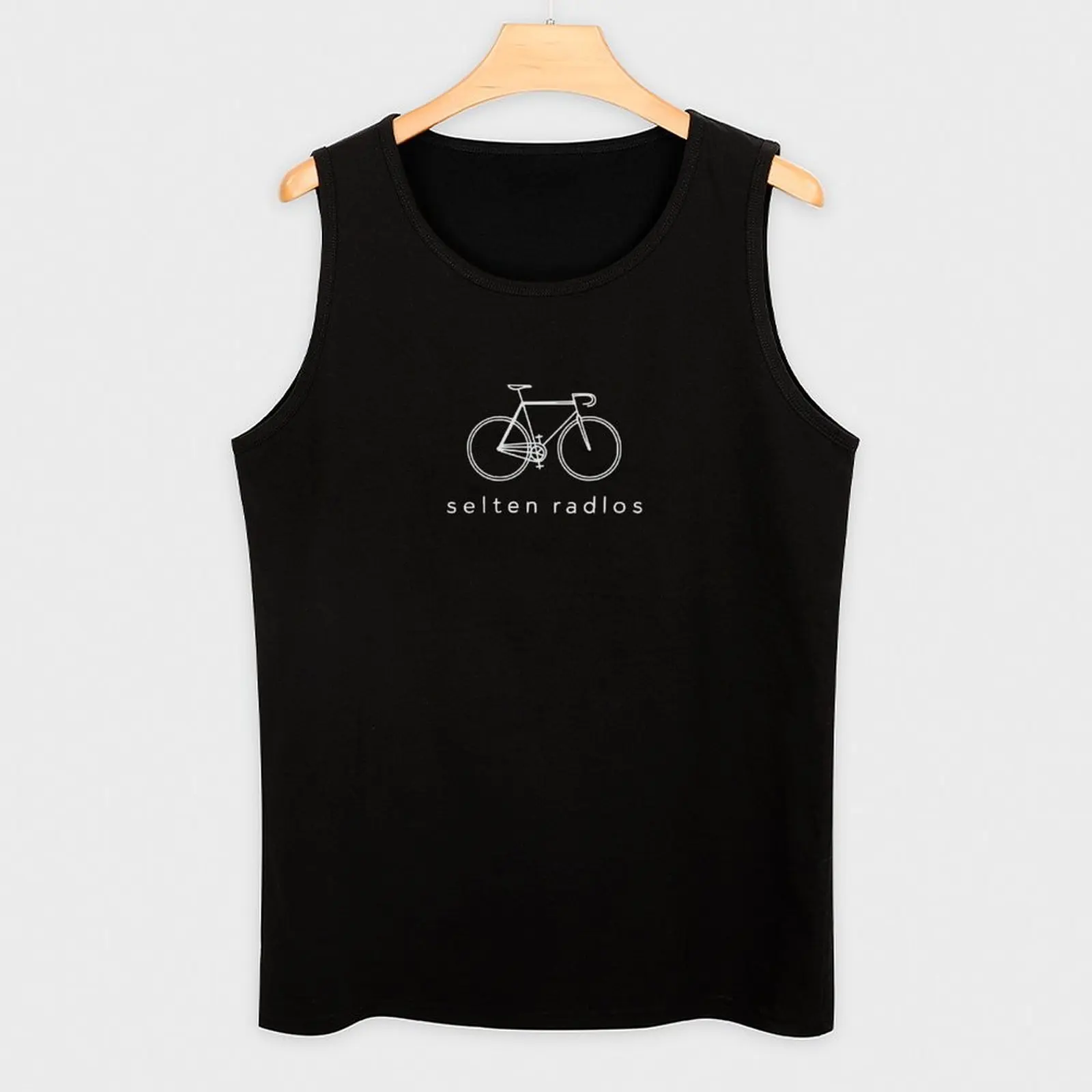 Фото Майка Selten Radlos Minimalist Bicycle Outline Art, простая майка, мягкая дышащая повседневная майка №3
