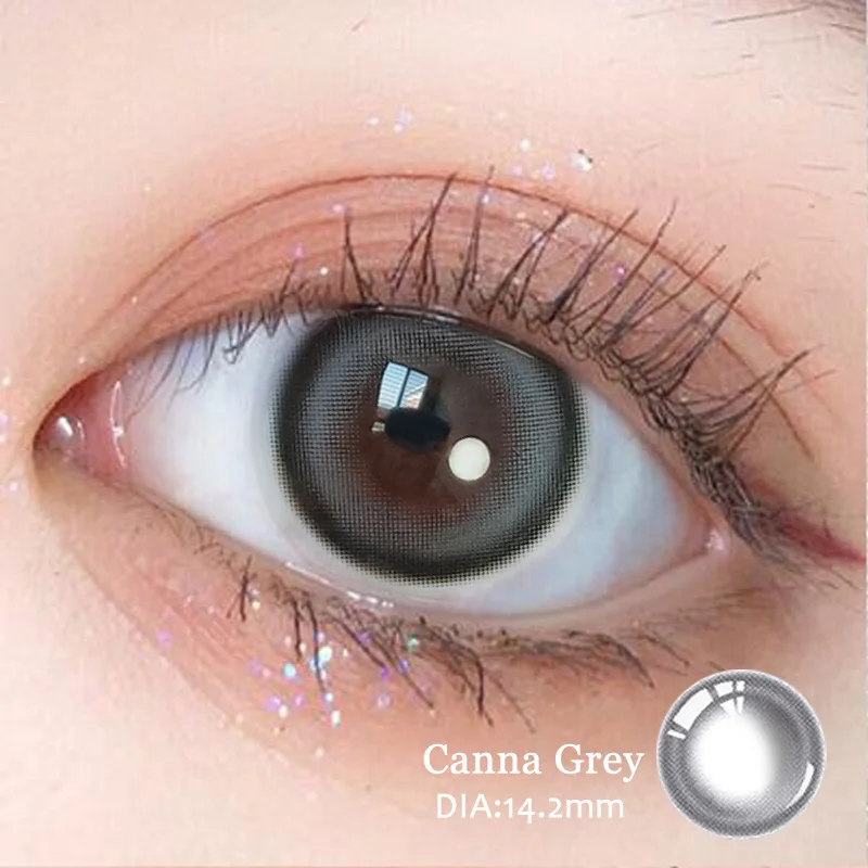 

1 Pair Myopia Minus Colored Contact Lenses Dioptric Eye Prescription Contacts Color Lens Annually Natural looking
