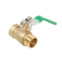 12 brass ball valve male to female water gas oil valve with lever handle copper plumbing valve