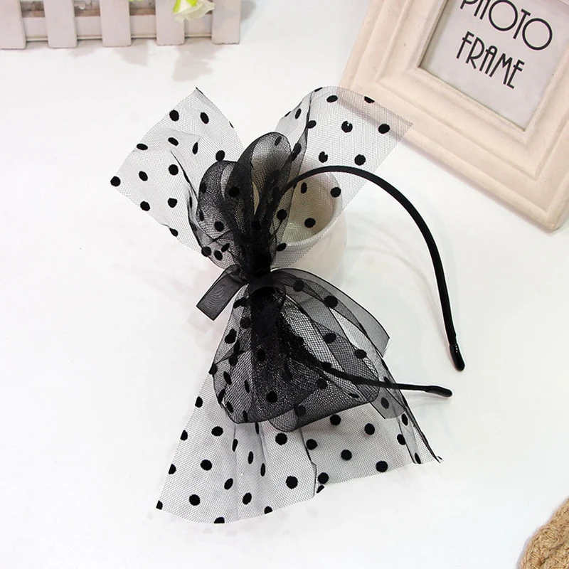 

Halloween Cosplay Costume Headwear for Kids Black Dress Girls Black Bow Hair Band TV Movie Cosplay Props Halloween Supplies