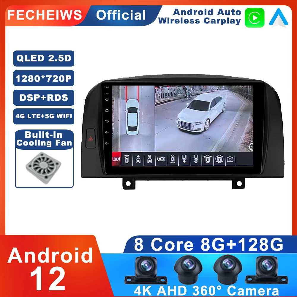 

Android 12 For Hyundai Sonata NF 2004 - 2008 Car Radio DSP No 2din RDS Multimedia Stereo Video SWC ADAS 4G WIFI AHD Player BT