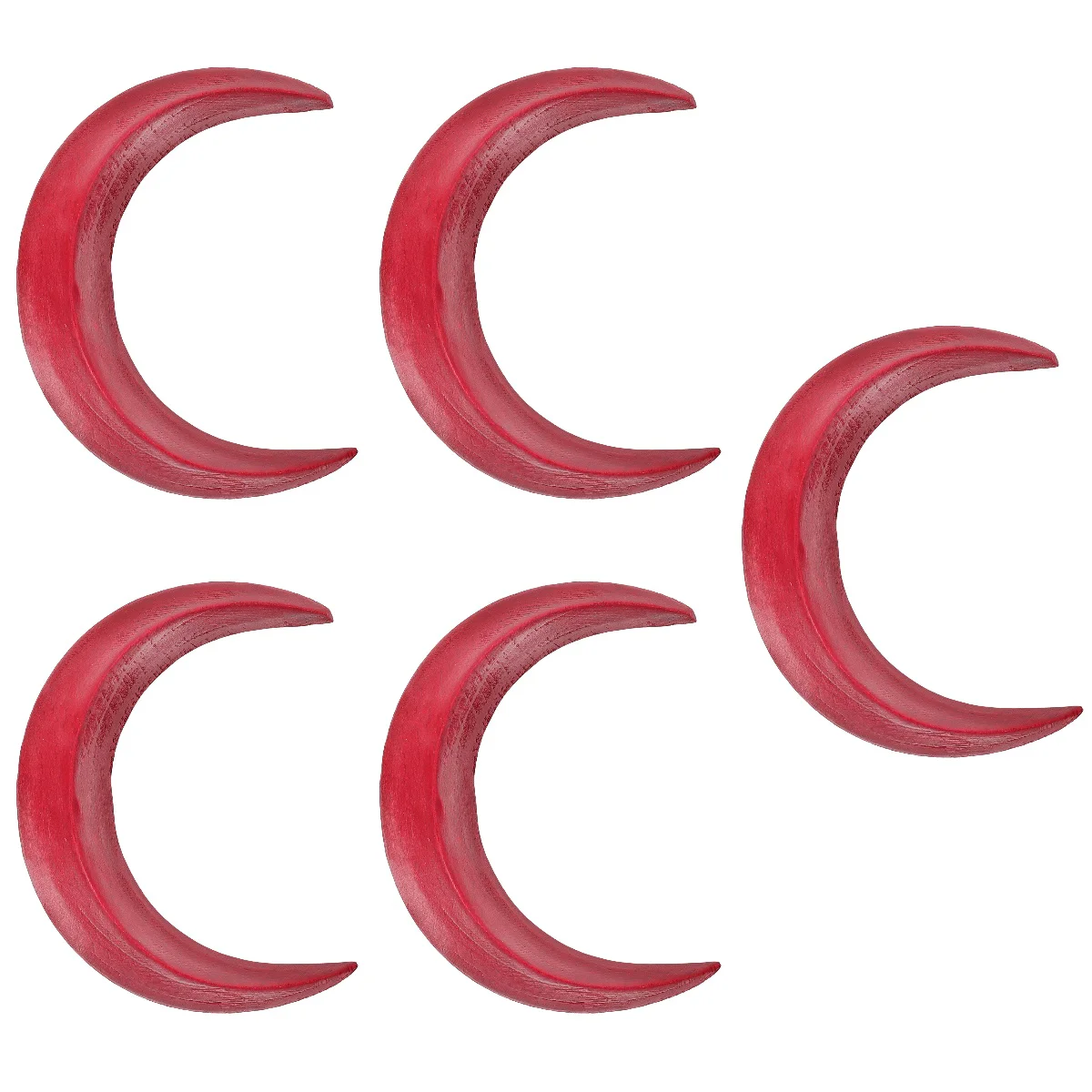 

5x Hair Ornament Moon Shape Hair Stick Unique Hair Decor Wooden Hair Stick for Friends Girls Ladies