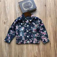 kids jackets for girls autumn baby girl jacket kids double jeans jacket floral denim baby girl coat baby clothes 2 7y
