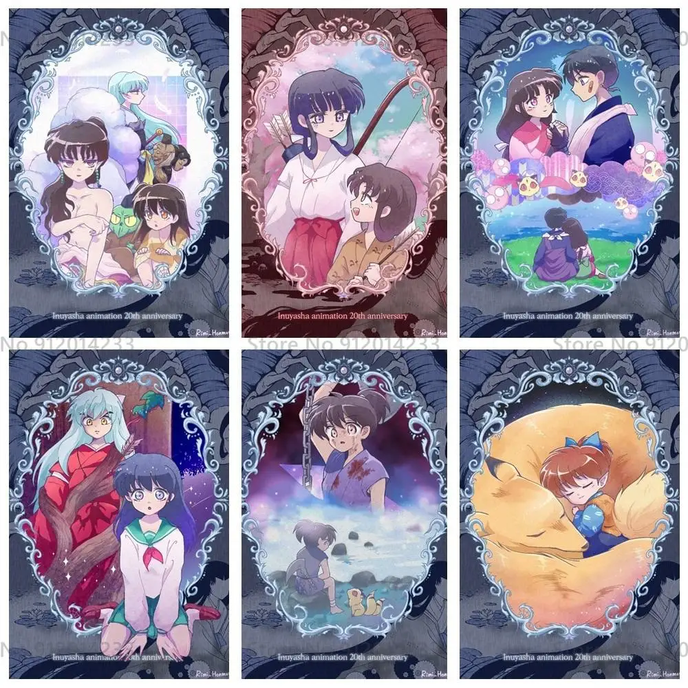 

Алмазная картина анимация Inuyasha с зеркалом из мультфильма, Алмазная мозаика, вышивка, квадратные и круглые наборы для вышивки крестиком, нас...