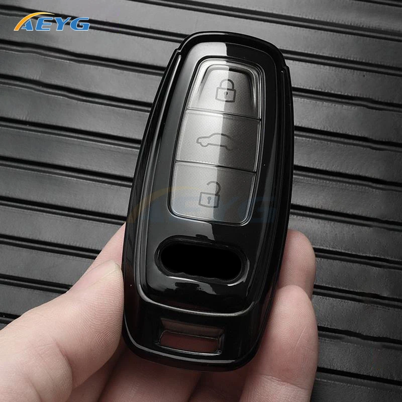 Чехол Для Автомобильного Ключа Из Тпу Audi A3 A4 B9 A6 A7 4k A8 E-tron Q5 Q8 C8 D5 Sq8 — Защитный