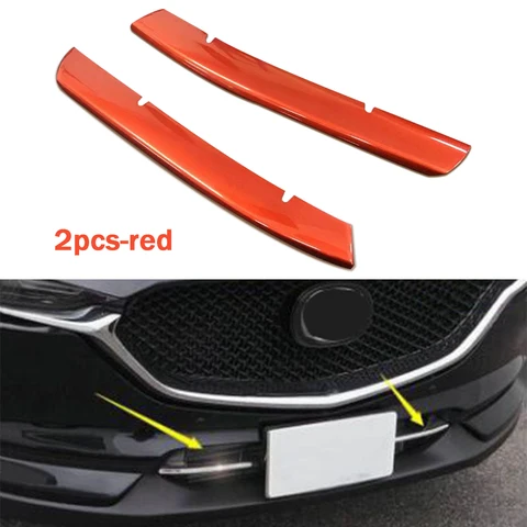 Car Front Lower Bumper Grill Grille Moulding Cover For Mazda CX5 CX-5 2017-2021 Front Bottom Middle Net Decoration