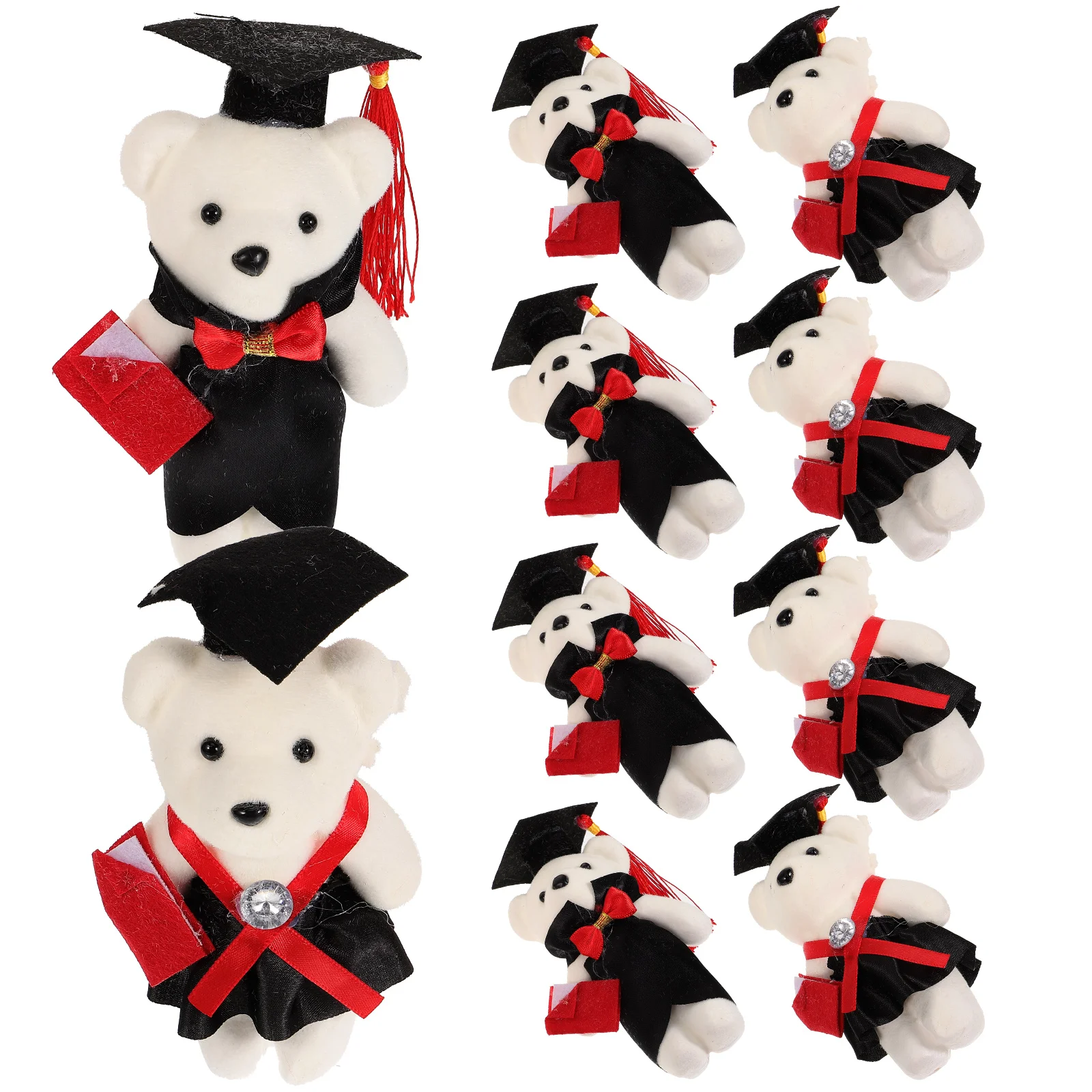 

Graduation Bears Stuffed Bouquet Flower Mini Plush Animal Party Gift Toy Grad Arrangement Animals Ornament Class Figure Doctoral