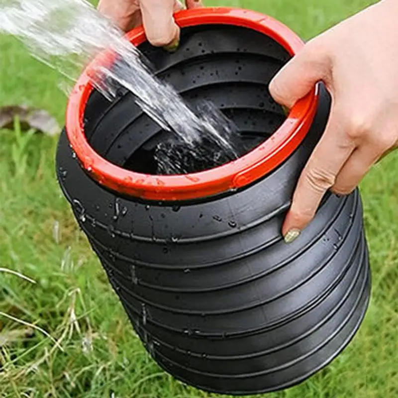 

Essential Car Accessories 4L Car-Mounted Garbage Bin Water Bucket Foldable & Portable Creative Umbrella Storage Durable Bin