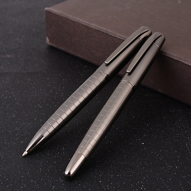 

Luxury Heavy Feel Metal Ballpoint Pens School Business Office Signature Roller Pen Writing Ballpen Student Stationery Supplies