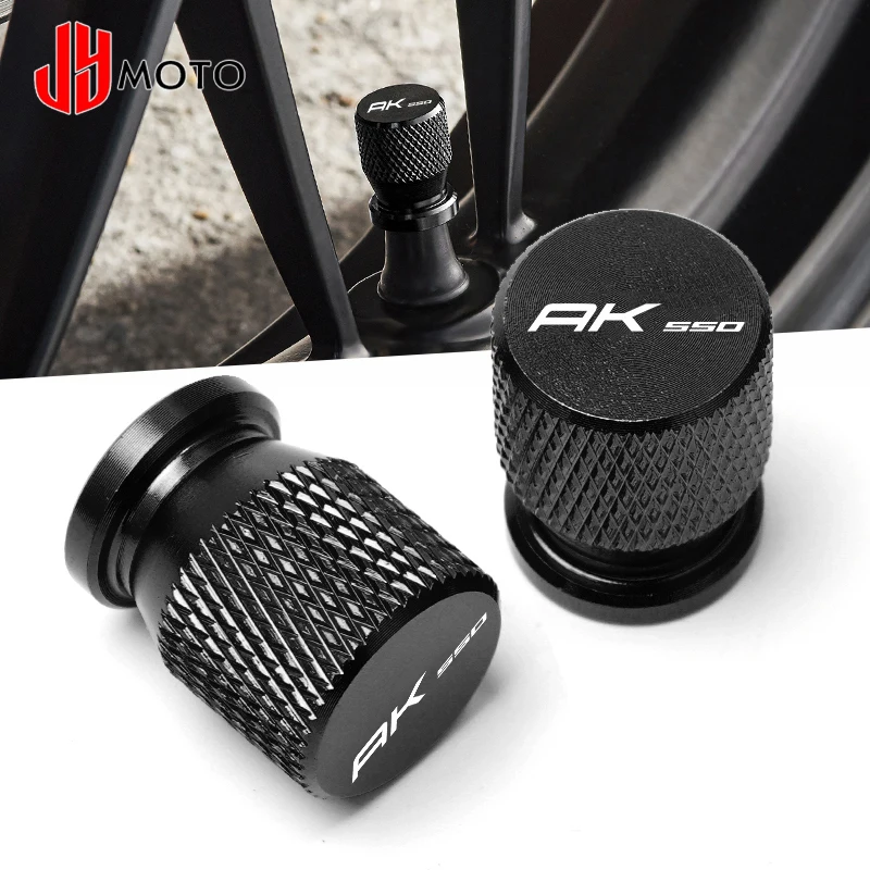 

Motorcycle Parts Logo "AK550" Airtight Covers CNC Aluminum Wheel Tire Valve Stem Caps for KYMCO AK550 AK 550 2020 2021