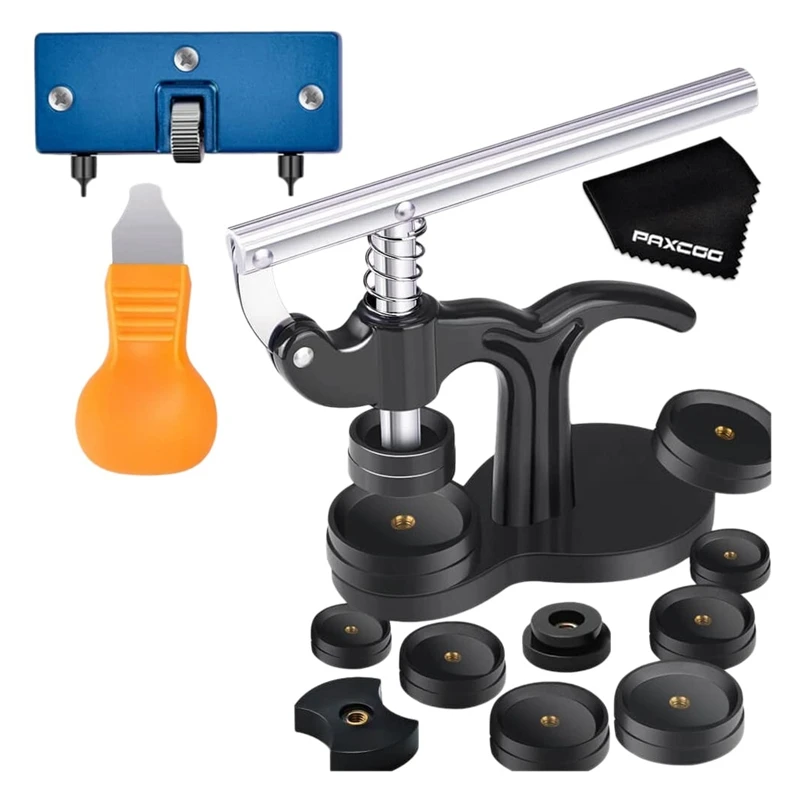 

16Pcs Watch Press Tool With Watch Battery Replacement Tool Kit And Fitting Dies For Watch Back Remover Closer Repair