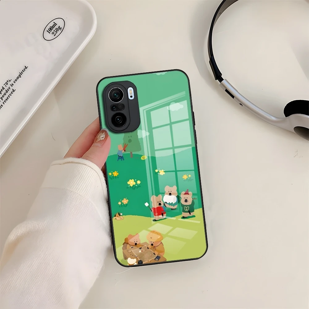 Корейский милый чехол для телефона Koala Dinotaeng Xiaomi 14 Lite 12 Pro 11t 13 POCO M6 M5 X6 X5 X3 NFC F5 F6 Glass
