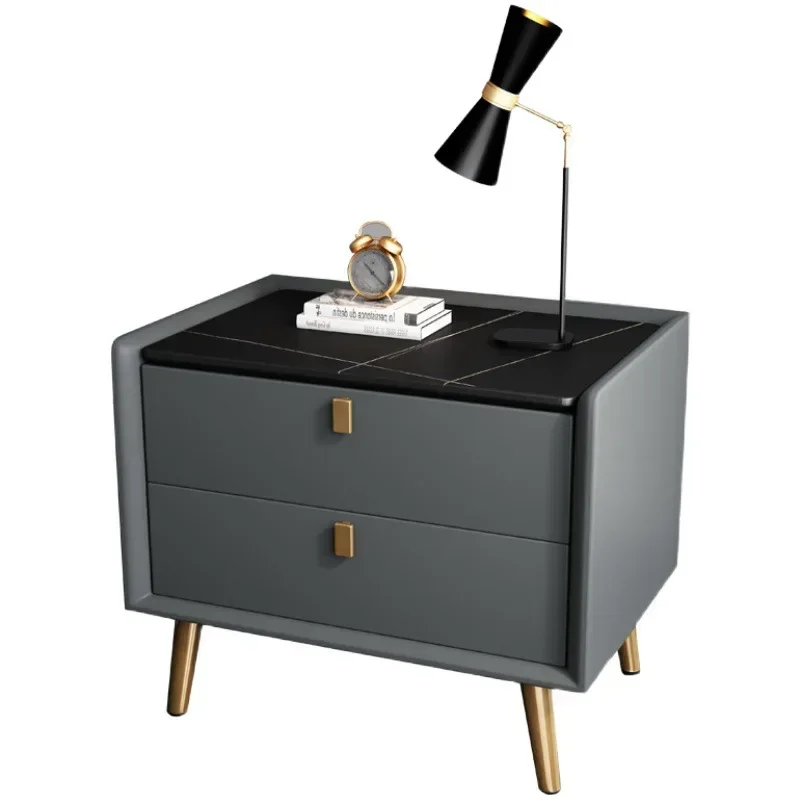 Открытые шкафы стол выдвижной ящик прикроватный столик в скандинавском стиле