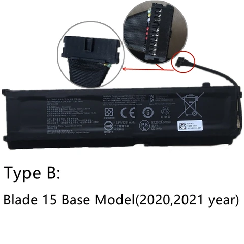 Новинка, батарея для ноутбука, для Razer Blade 15 BASE 2018 2019 2020 2021, Φ, RC30-0270, RC30-0328