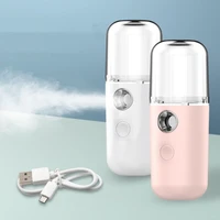nano spray water replenisher hydration instrument mini portable usb rechargeable facial steamer beauty moisturizing humidifier