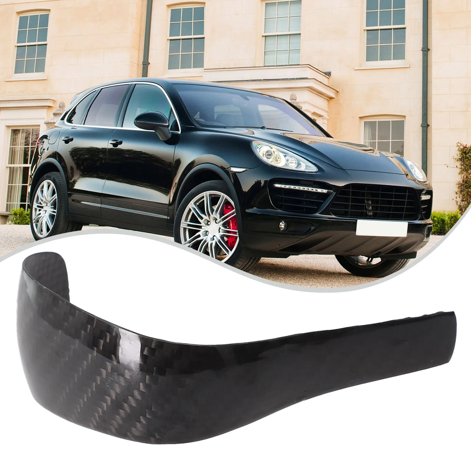 

Sleek Carbon Fiber Gear Shift Knob Cover Trim for Porsche Cayenne 958 2011 2017 Enhance Your Driving Experience!