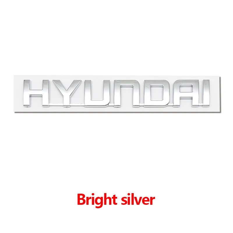 

Hyundai I40 I20 Tucson Santa Fe Sonata Solaris Accent Elantra Kona Venue ABS 3D Металлический значок багажника автомобиля Табличка с буквами Наклейка