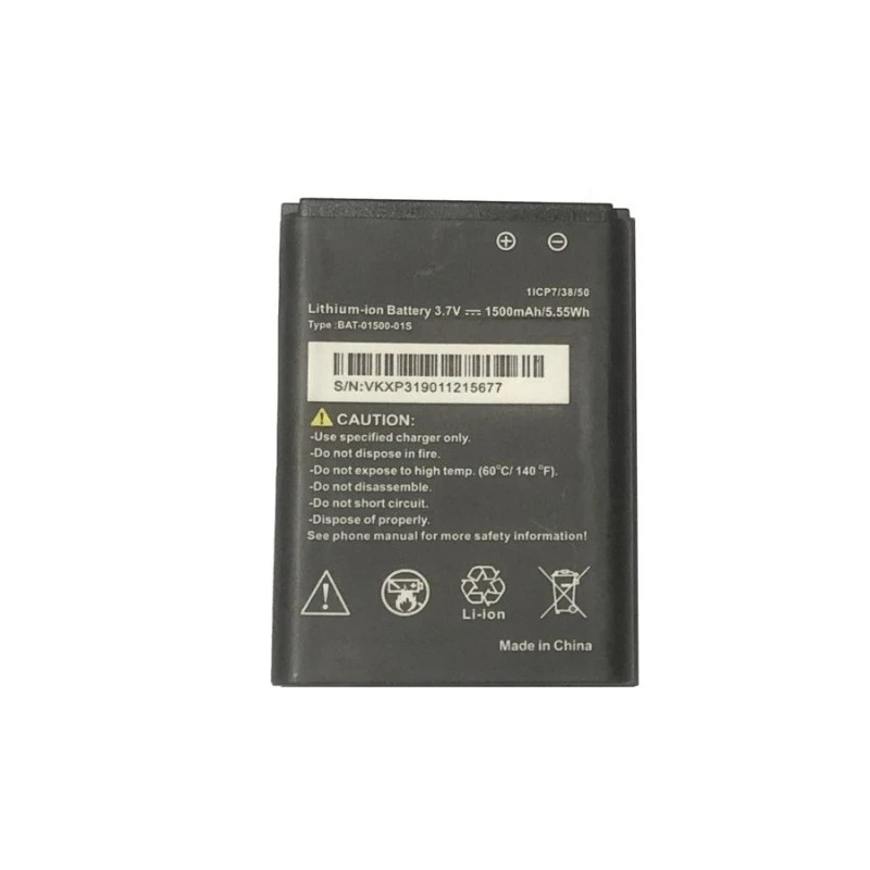 Фото Новая аккумуляторная батарея BAT-01500-01S 3.7V 1500mAh 5.55Wh для мобильного телефона, полная емкость, замена для смартфонов Sonim XP3 XP3800 1ICP7/38/50 №2