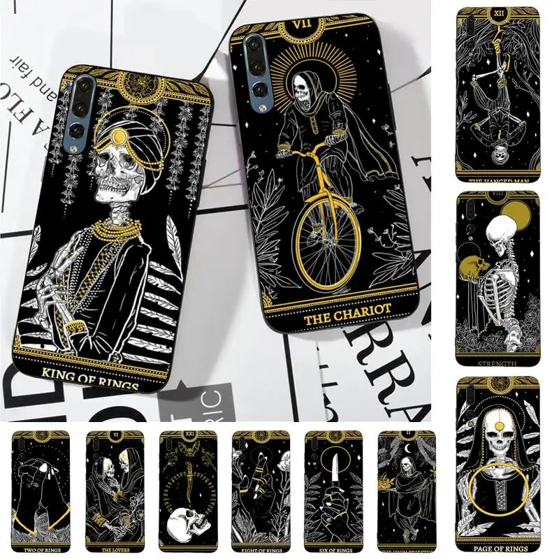 

Witches moon Tarot Mystery totem Phone Case for Huawei P30 40 20 10 8 9 lite pro plus Psmart2019