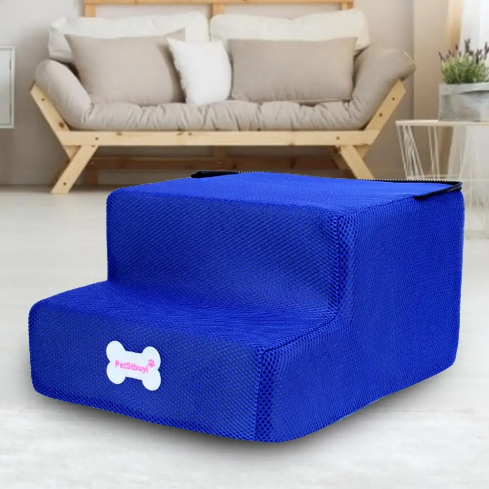 

Hot Dog House Dog Stairs Pet 2 Steps Stairs for Small Dog Cat Pet Ramp Ladder Anti-slip Removable Dogs Bed Stairs Pet Supplies