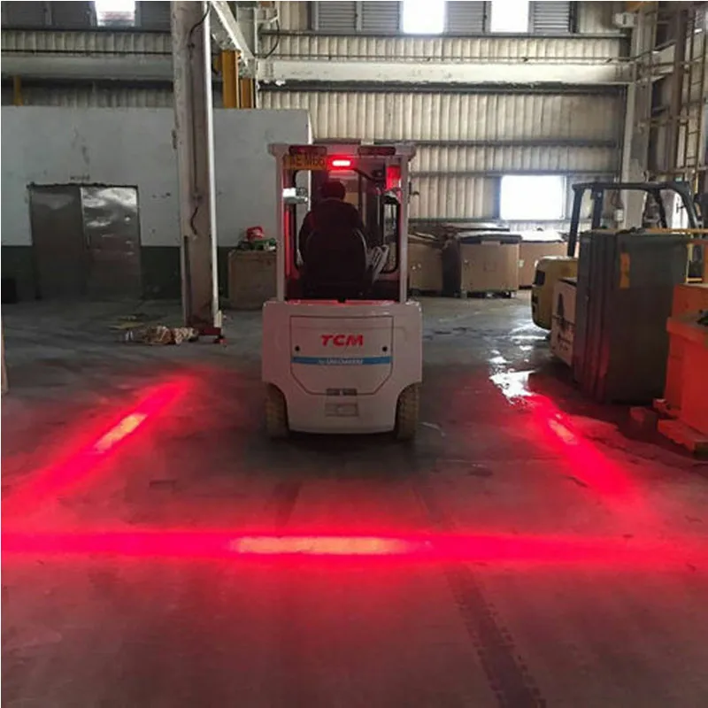 

30W LED Warehouse Forklift Truck Safety Warning Work Light Blue&Red Reversing Lamp