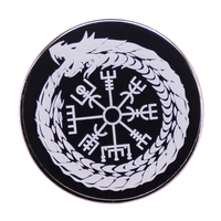 nordic tattoo art badge fashionable creative cartoon brooch lovely enamel badge clothing accessories