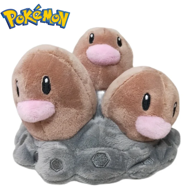 

Original Genuine Pokemon Dugtrio Plush High Quality Pet Elf Soft Stuffed Collection Cute Anime Dugtrio Ornament Kids Toy Gifts