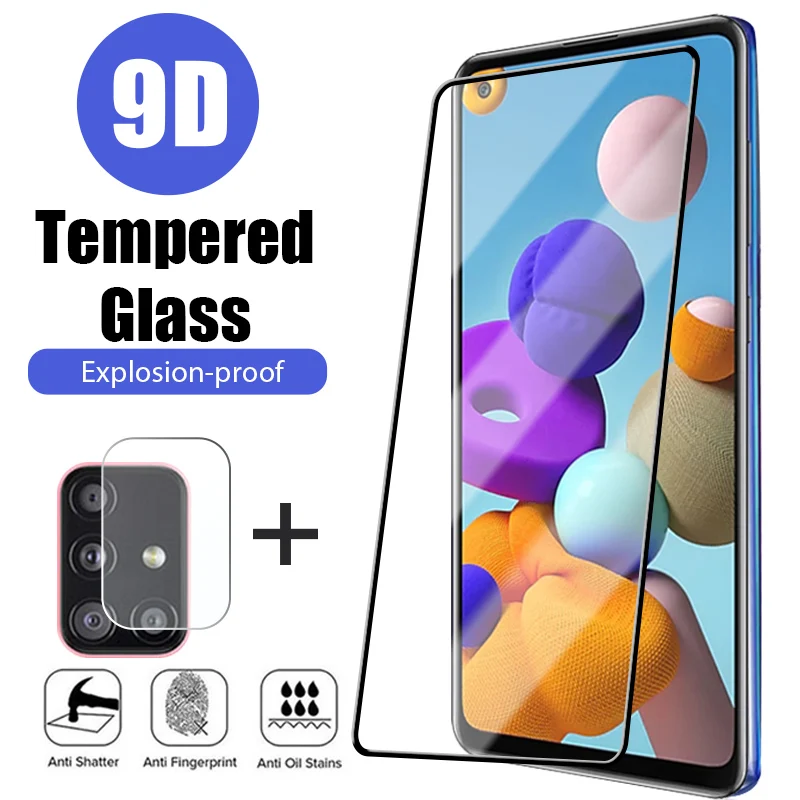 

2 в 1 для Samsung Galaxy A51 стекло для Samsung A50 закаленное стекло Защита для экрана для Samsung A53 A51 S22 S22 Plus стекло для объектива