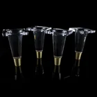 4 шт.лот акриловые ножки для шкафа Прозрачные ножки для дивана Прозрачные ножки для мебели Прочный пластиковый держатель для мебели