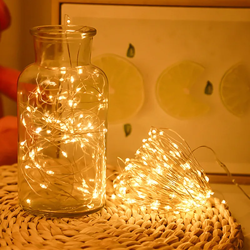 

Fairy Garland LED String Lights Decorations for Home Garden Decor Outdoor Holiday Lighting Christmas 8modes Decorations Lamp