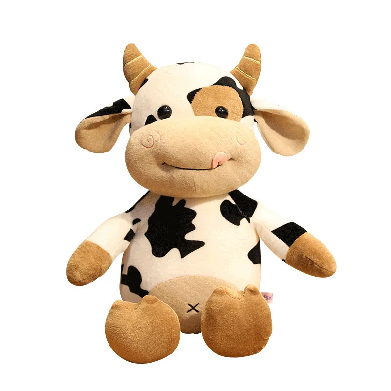 

Cattle Milk Cow Plushie Cute Plush Toys Gift Poduszka Jouet Enfant Stuffed Doll Pluszak Decoration Chambre Bebe Fluffy Pillow