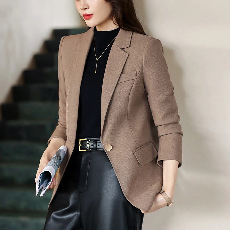 Quality Spring Summer Women's Korean Fashion Elegant Loose Medium Sleeve Jacket Office Leisure Blazer Thin Cardigan Coat Top 4XL