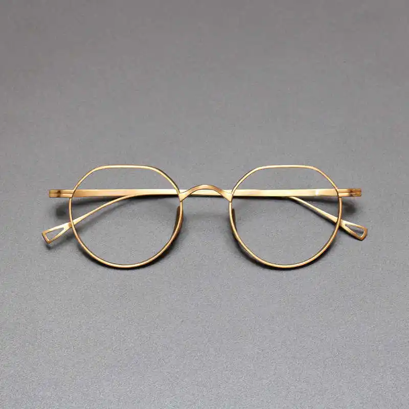 Японские очки ручной работы из чистого титана оправа для мужчин и женщин KMN9916