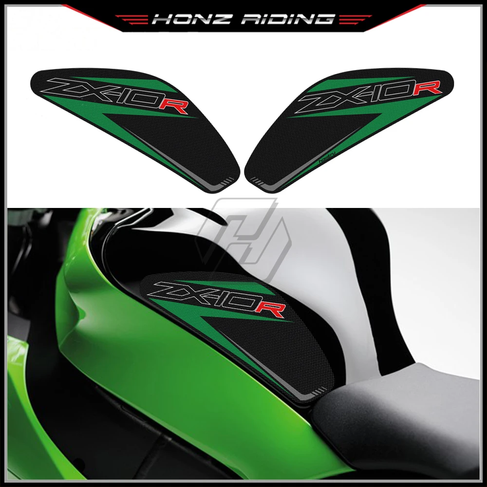 

For Kawasaki ZX-10R ZX10R 2011-2022 Motorcycle Side Tank Pad Protection Knee Grip Anti-slip