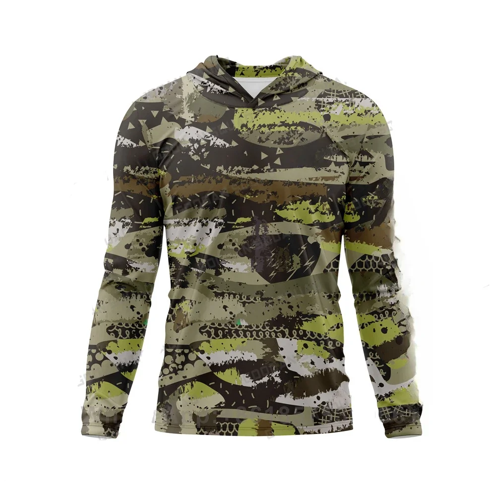 Мужская рубашка для рыбалки Squad Upf 50 охлаждающая толстовка с капюшоном