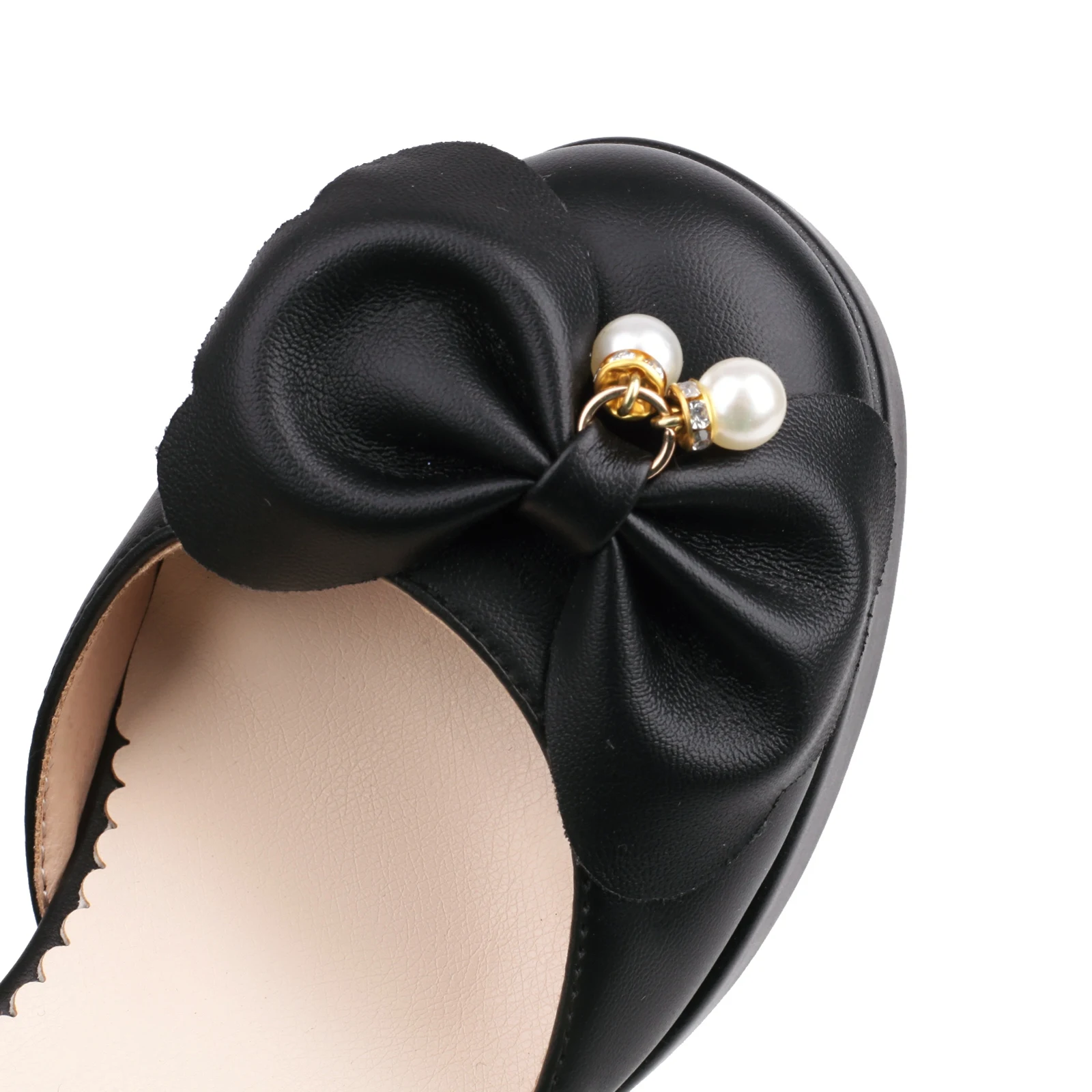 Cosplay Lolita Summer Sandals Women 2023 Pink High Heels Large Size 44 45 46 Kawaii Gothic Black White for Kids Girls Bow Pumps